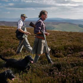 Barclay Dougall takes members of a shooting party out in the hills of the Angus Glens