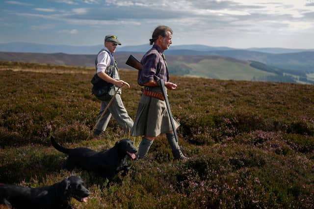 Barclay Dougall takes members of a shooting party out in the hills of the Angus Glens