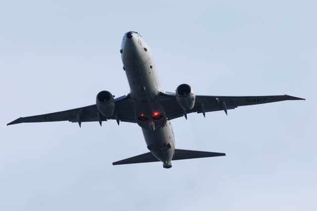 A Boeing P-8 Poseidon takes off from RAF Mildenhall on 7 January 2026.
