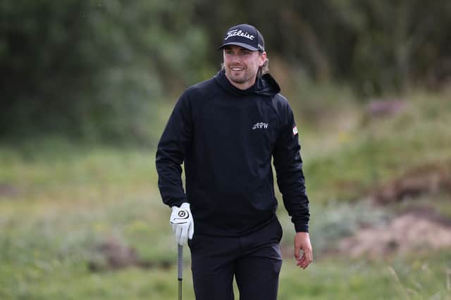 Cameron Adam pictured during last week’s Nexo Championship at Trump International Golf Links in Aberdeenshire