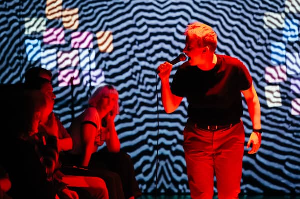 Hannah Maxwell in her Fringe First winning show Turn Your F*cking Phones Off