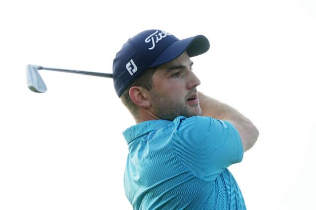 Bradley Neil pictured playing in a Challenge Tour event in 2022