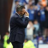 Rangers manager Derek McInnes will come under pressure after the European defeat by Jablonec. (Photo by Ian MacNicol/Getty Images)