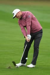 Daniel Young in action on day one of the Husqvarna British Masters hosted by Sir Nick Faldo at The Belfry in Sutton Coldfield