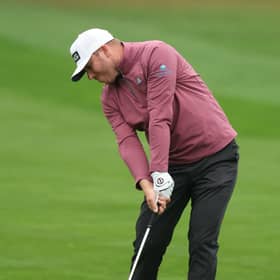 Daniel Young in action on day one of the Husqvarna British Masters hosted by Sir Nick Faldo at The Belfry in Sutton Coldfield