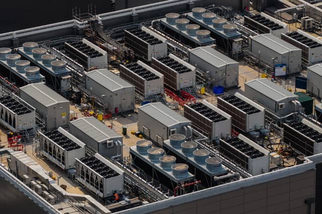 Vast data centres have been springing up across the UK (Picture: Carl Court)