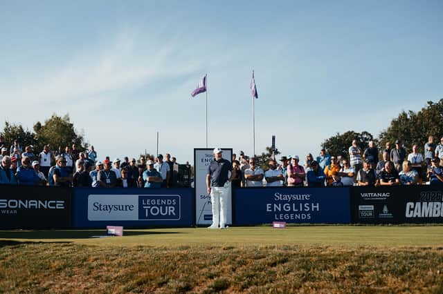 Former world No 1 Lee Westwood prepares to tee off on his Staysure Legends Tour debut at Chart Hills in Kent 