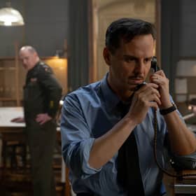 Andrew Scott as Captain James Stagg in Pressure, which tells how the Scots meteorologist delayed D-Day by 24 hours.