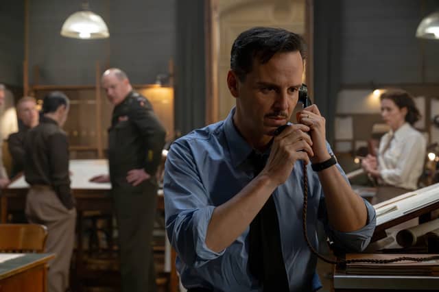 Andrew Scott as Captain James Stagg in Pressure, which tells how the Scots meteorologist delayed D-Day by 24 hours.