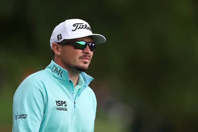 Ewen Ferguson will resume on six under when play restarts at 7.30am on Saturday in the Husqvarna British Masters hosted by Sir Nick Faldo at The Belfry 