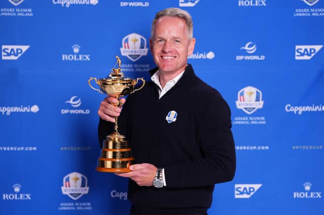 Luke Donald is bidding to create history at Adare Manor next September by becoming a first three-time Ryder Cup-winning captain