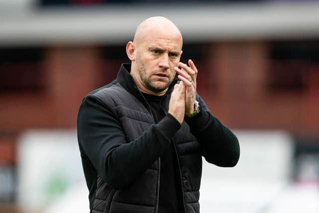 Hibs boss David Gray.