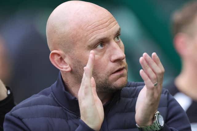 Hibs manager David Gray.