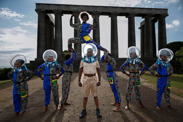 Performers from 77 different countries, including Zambian acrobatic circus show Afronauts, appeared at this year's Edinburgh Festival Fringe (Picture: Jeff J Mitchell)