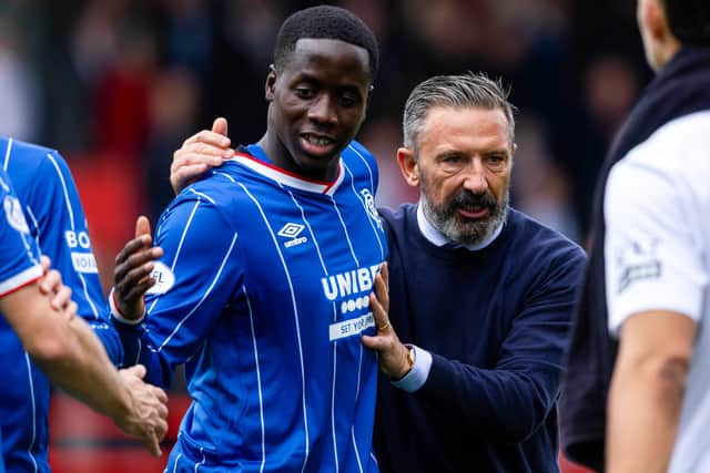 Rangers boss Derek McInnes was pleased with Djeidi Gassama's performance against Aberdeen.
