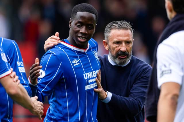 Rangers boss Derek McInnes was pleased with Djeidi Gassama's performance against Aberdeen.