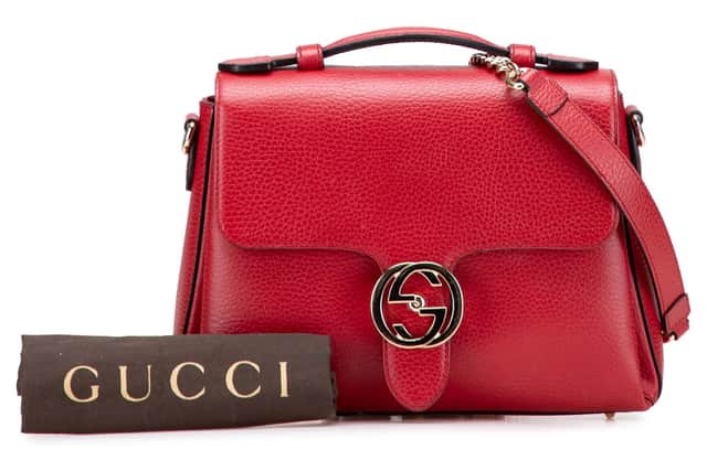Pre-loved Gucci Small Dollar Calf Interlocking G Satchel handbag