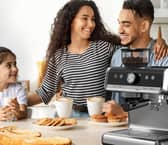 The Aptliton coffee machine combines a built-in bean grinder, espresso brewing and a milk frothing function