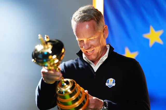 Luke Donald will aim to guide Europe to another Ryder Cup success.