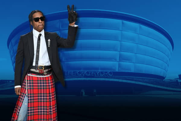 As part of his 'Don't Be Dumb' tour, A$AP Rocky will headline the OVO Hydro in Glasgow. 