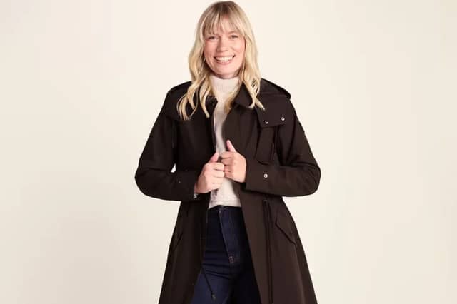 TOG24 Alva Womens Waterproof Trench Coat - Chocolate Brown