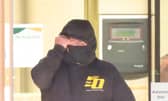 Paul Fraser leaving Edinburgh Sheriff Court