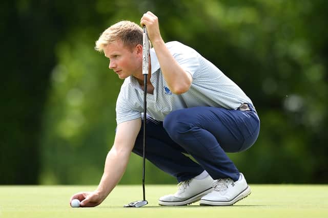 Will Porter lines up a putt during the Italian Challenge Open at Golf Nazionale Viterbo, where he finished joint-fourth in May