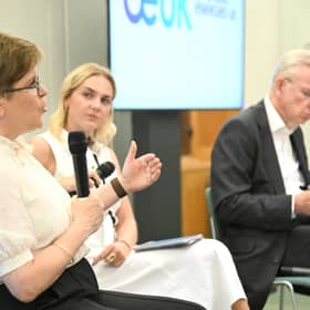 Nicola Sturgeon debated Michael Gove at an event in Westminster about the energy industry’s future (Photo: Marcos Bevilacqua)
