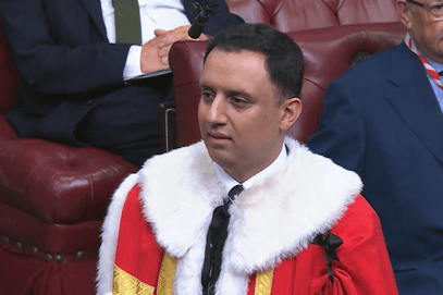 Anas Sarwar introduced to House of Lords as Baron of Maxwell Park