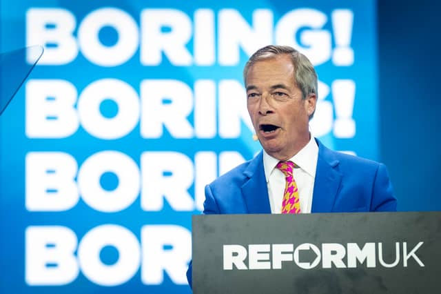 Nigel Farage called protesters 'boring'