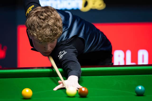 Teenager Stan Moody is playing for a place in the semi-finals today.