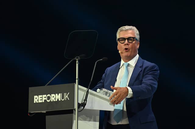Malcolm Offord during his conference speech