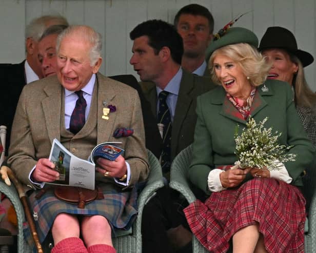King Charles and Queen Camilla at the 2026 Braemar Gathering