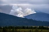 A wildfire burns near Nethy Bridge in the Cairngorms National Park in July (Picture: Jane Barlow)