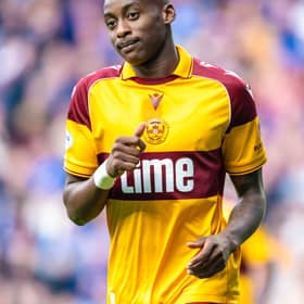 Motherwell's Tawanda Maswanhise in action