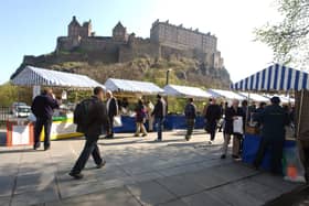 The Edinburgh Farmers' Market at the Castle Terrace