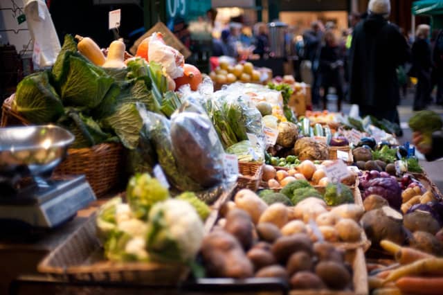 Borough Market Vegetable Stall
