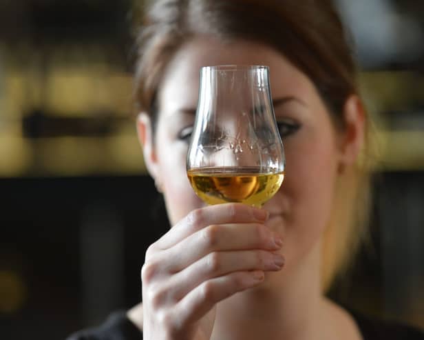 JON SAVAGE PHOTOGRAPHY 
07762 5809071
www.jonsavagephotography.com 

29TH  DECEMBER 2014 

JP LICENCE

THE SCOTCH WHISKY EXPERIENCE, CASTLEHILL, EDINBURGH

KATIE MIDDLEMIST RECEIVES SOME IN DEPTH KNOWLEDGE OF THE ISLAY  WHISKY MALTS TODAY FROM  DAVID FERGUSON.
THE SCOTCH WHISKY EXPERIENCE HELD A 2 DAY  ' MEET THE DISTILLERS'  
WHERE GUESTS WERE ABLE TO DISCUSS THE MANY DIFFERENT VARIETIES OF WHISKY MADE IN SCOTLAND