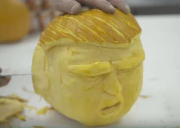 Carve your own 'Trumpkin' this Halloween. Picture: Innovative Bites
