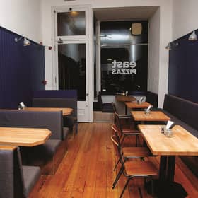 East Pizza in Commercial Street, Edinburgh for TS review 7/11/17