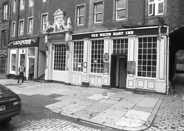 Exterior of The White Hart Inn in the Grassmarket area of Edinburgh, June 1983. Picture: TSPL