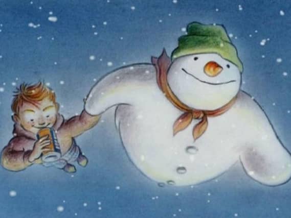 irn-bru snowman