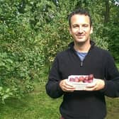 Joe with Plums