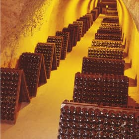 The cellars of Taittinger, whose Prélude Grands Crus champagne is toasty yet floral