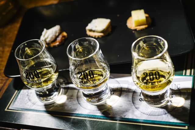 Toast 200 years with Laphroaig. Picture: Laphroaig