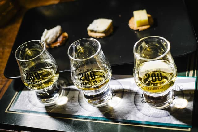 Toast 200 years with Laphroaig. Picture: Laphroaig