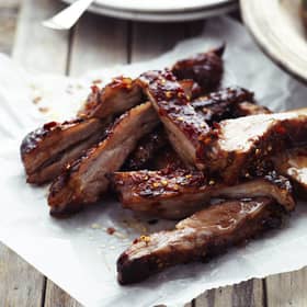 Cyrus Todiwala's glazed lamb fingers. Picture: Cyrus Todiwala