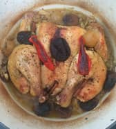 Roasted Leg of Chicken with Puy Lentils