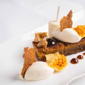 Treacle Tart, Honeycomb and Vanilla Cream