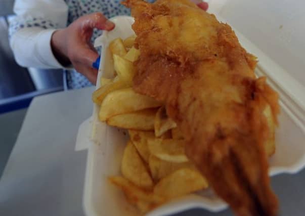 Fish and chips in Edinburgh